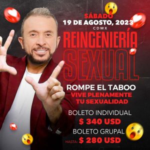 Reingeniería Sexual – CDMX, 19 Agosto